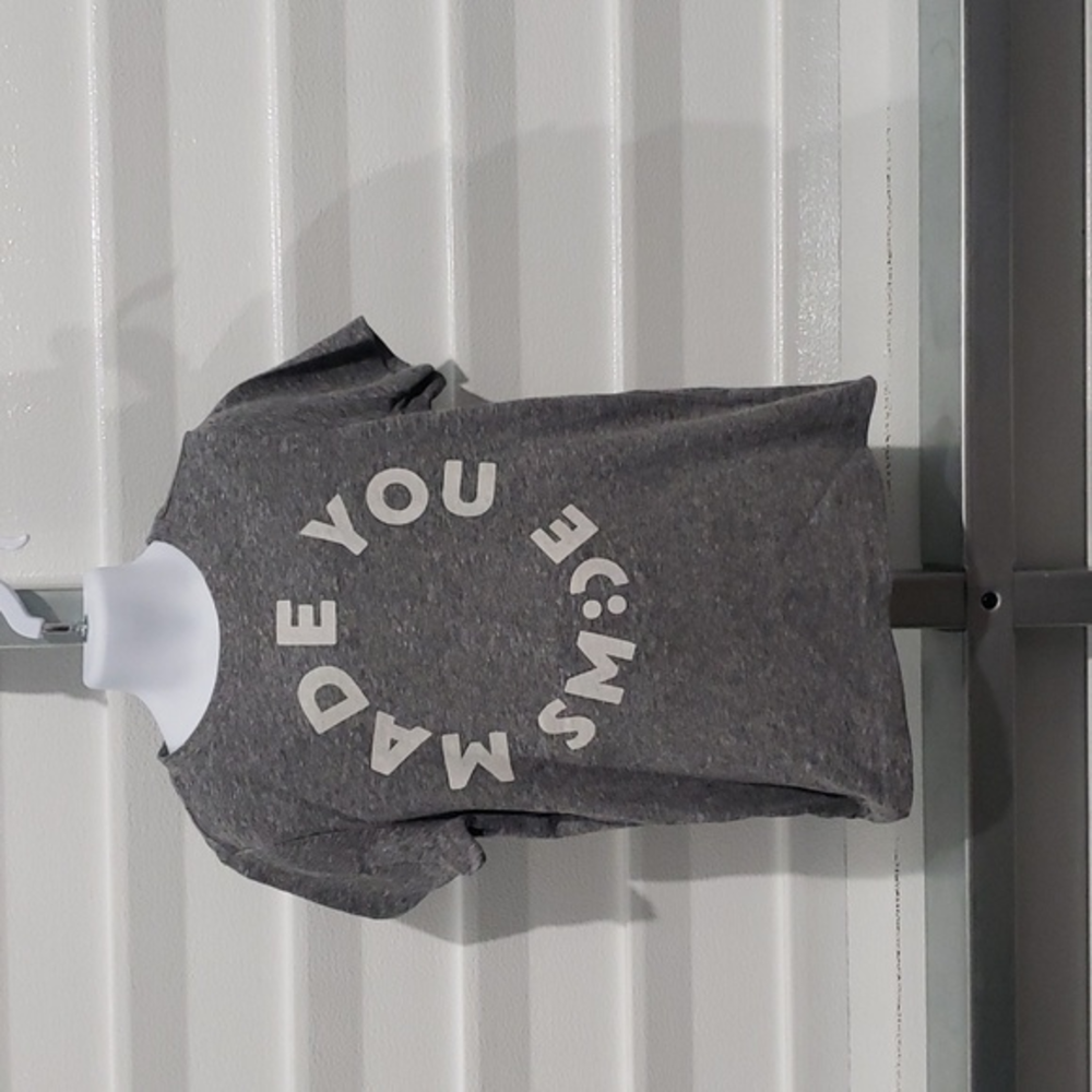 Gymboree Made‎ You Smile Grey and White Tee Shirt
